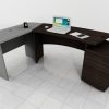 Manager's desk Dual tone desk with side return and mobile pedestal