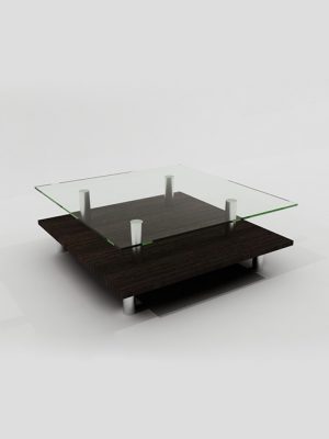 wood veneer glass top table